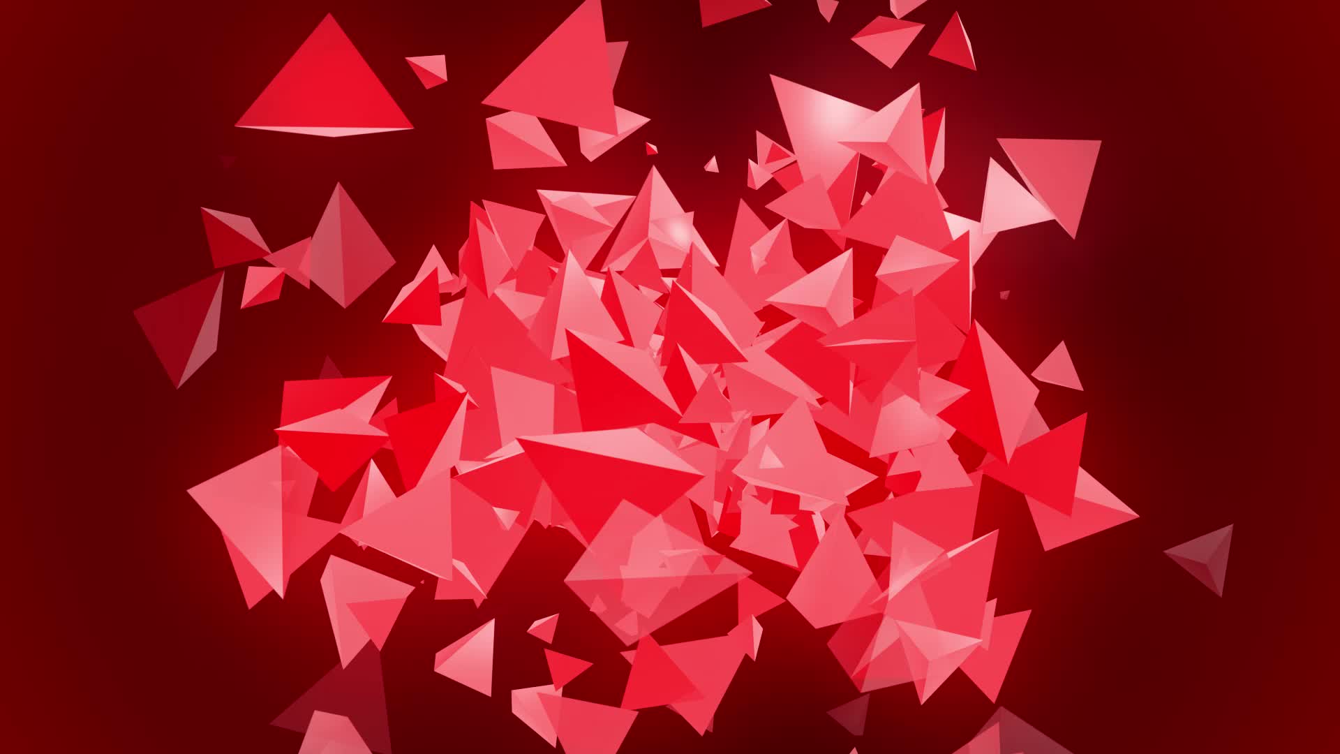 Red Polygon Stock Video Footage for Free Download