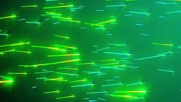 Neon green particle lines Background Looped Animation