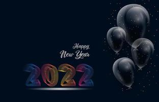 2022 new year  banner in glitter gold vector