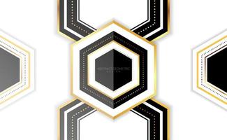 abstract geometric hexagon design 01 vector