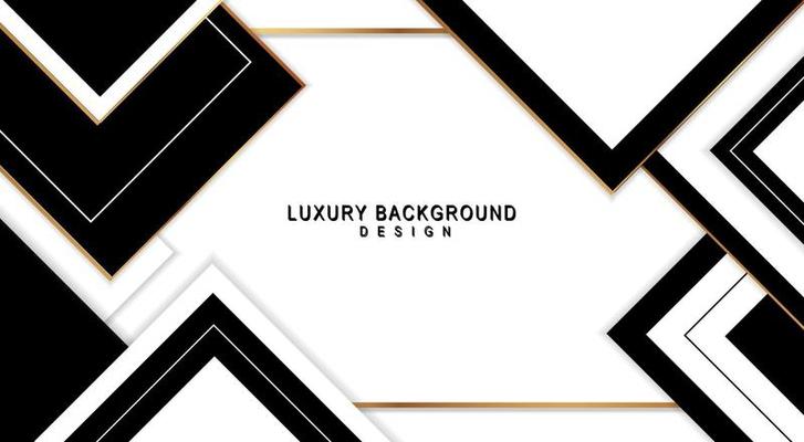 black and white luxury geometric design background