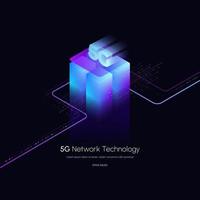 5G network wireless technology vector illustration.5g isometric smartphone.Using modern digital devices.