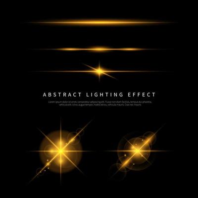 Simple lighting effect vector background
