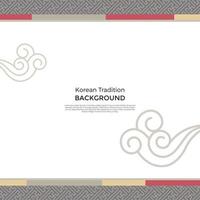 Korean traditional background, banner vector