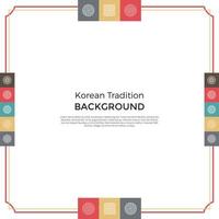 Korean traditional background,banner vector