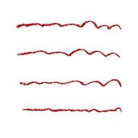 set of hand drawn colorful arrows and lines. vector highlighter elements