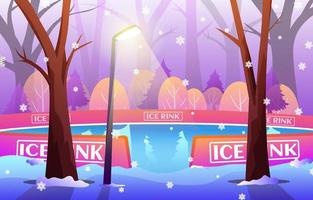 Ice Skating Background vector