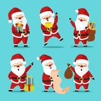 Santa Claus Character Collection vector