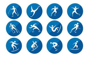 Winter Sport Icon Set vector