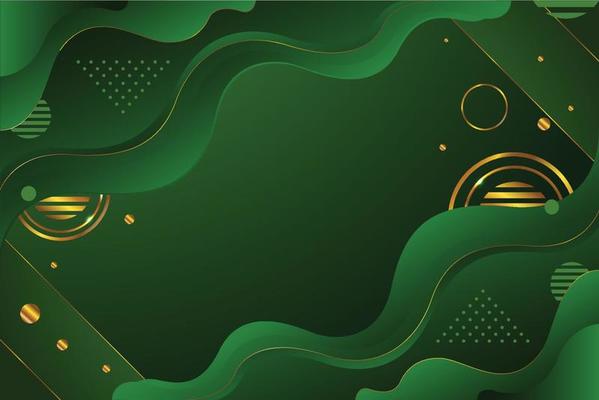 Green And Gold Background Vector Art & Graphics 