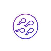 insemination line icon on white vector