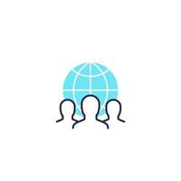 outsourcing icon, vector design