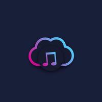 music streaming service, vector