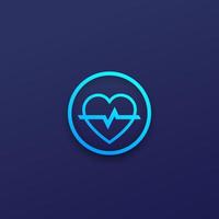 Heart vector logo for apps