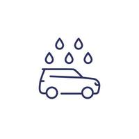 car wash line icon on white vector