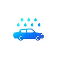 car wash icon on white, vector