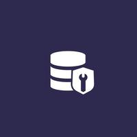 database security configuration icon vector