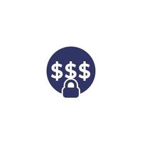 fixed cost icon, vector on white
