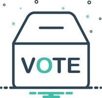 Mix icon for polling vector