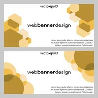 vector plantilla de web de diseño de banner abstracto