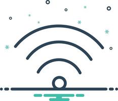 Mix icon for wifi vector