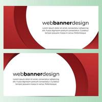 vector plantilla de web de diseño de banner abstracto