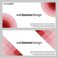 vector plantilla de web de diseño de banner abstracto