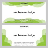 vector plantilla de web de diseño de banner abstracto