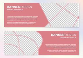 vector plantilla de web de diseño de banner abstracto
