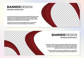 vector plantilla de web de diseño de banner abstracto