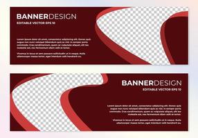 vector plantilla de web de diseño de banner abstracto