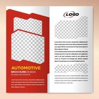 Modern brochure design template for automotive business marketing vector