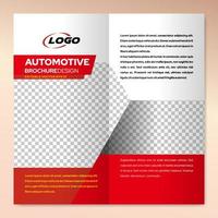 Modern brochure design template for automotive business marketing vector