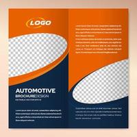 Plantilla de diseño de folleto moderno para marketing empresarial automotriz vector