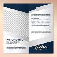 Modern brochure design template for automotive business marketing vector