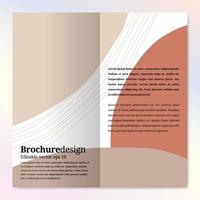 Plantilla de diseño de folleto abstracto para belleza y moda. vector