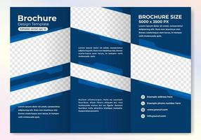 Modern brochure design template with cool gradient color vector