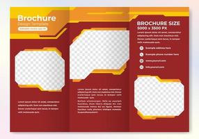 Modern brochure design template with cool gradient color vector