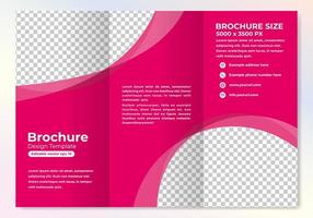 Modern brochure design template with cool gradient color vector