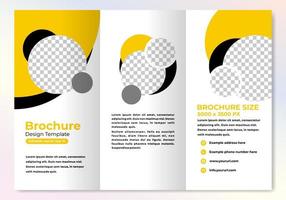 Modern brochure design template with cool gradient color vector