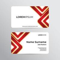 Modern and professional business card design template vector