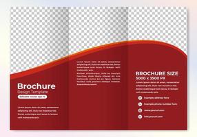 Modern brochure design template with cool gradient color vector