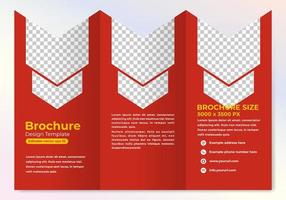 Modern brochure design template with cool gradient color vector