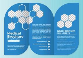 Medical brochure design template editable vector