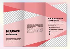 Modern brochure design template with cool gradient color vector