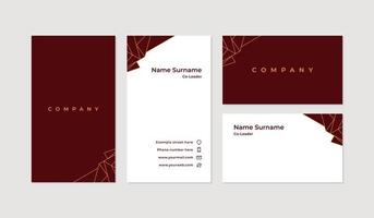 Modern and professional business card design template vector