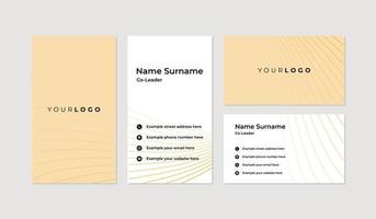 Modern and professional business card design template vector