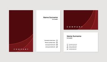 Modern and professional business card design template vector