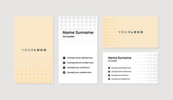 Modern and professional business card design template vector