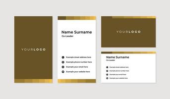 Modern and professional business card design template vector